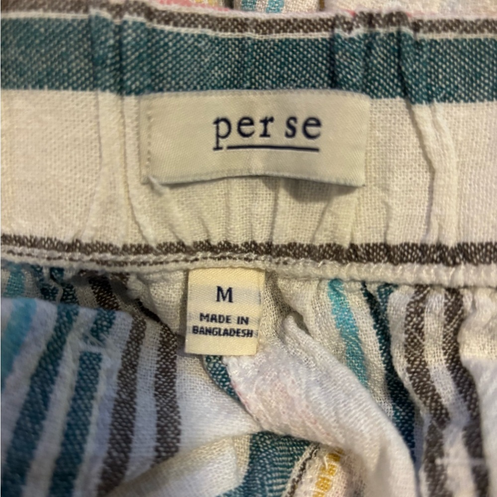 Per Se, Linen Blend, Striped, Pants - Picture 7 of 8